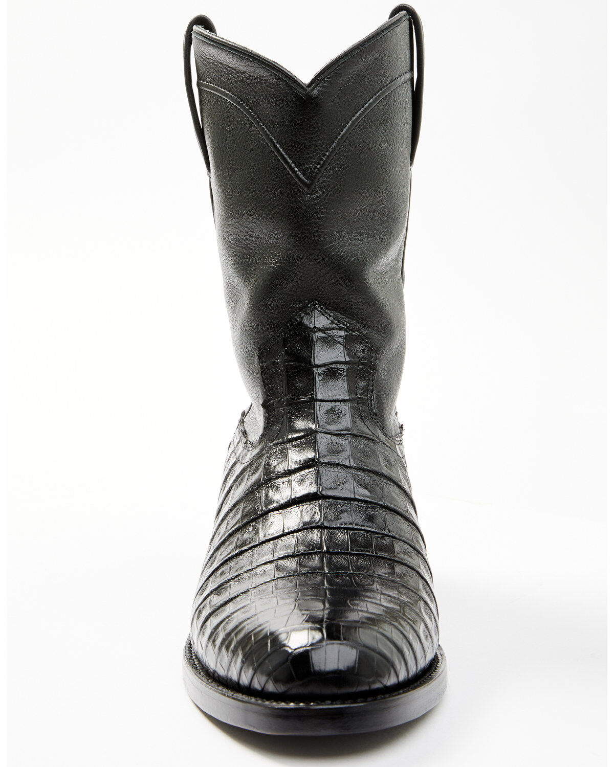 Image #2 - Cody James Black 1978® Men's Carmen Exotic Caiman Belly Roper Boots - Round Toe, Black, hi-res