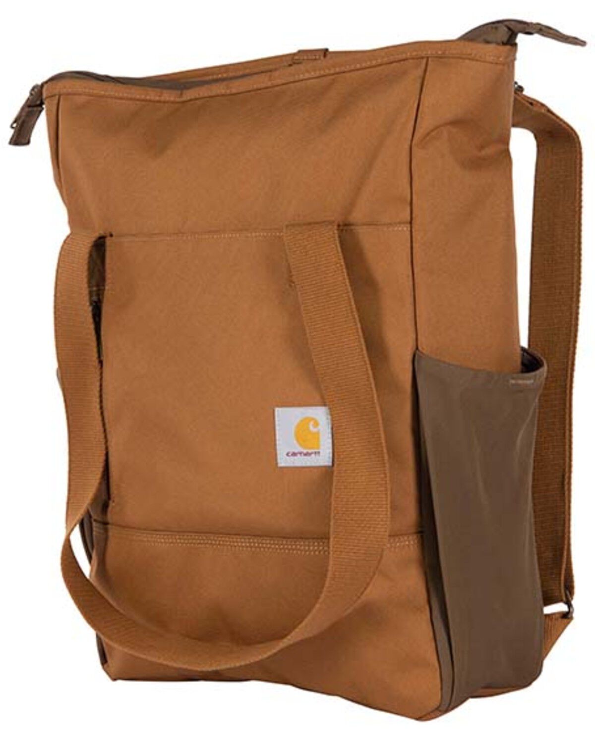 Image #1 - Carhartt Classic Convertible Backpack Laptop Tote Bag, Brown, hi-res