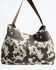 Image #2 - Shyanne Women's Cow Print Suede Hobo Bag, Brown, hi-res