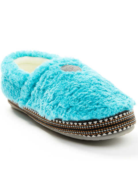 Ariat Women's Snuggle Slippers, Turquoise, hi-res