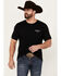 Image #1 - Ariat Men's American Rancher Short Sleeve Graphic T-Shirt, Black, hi-res