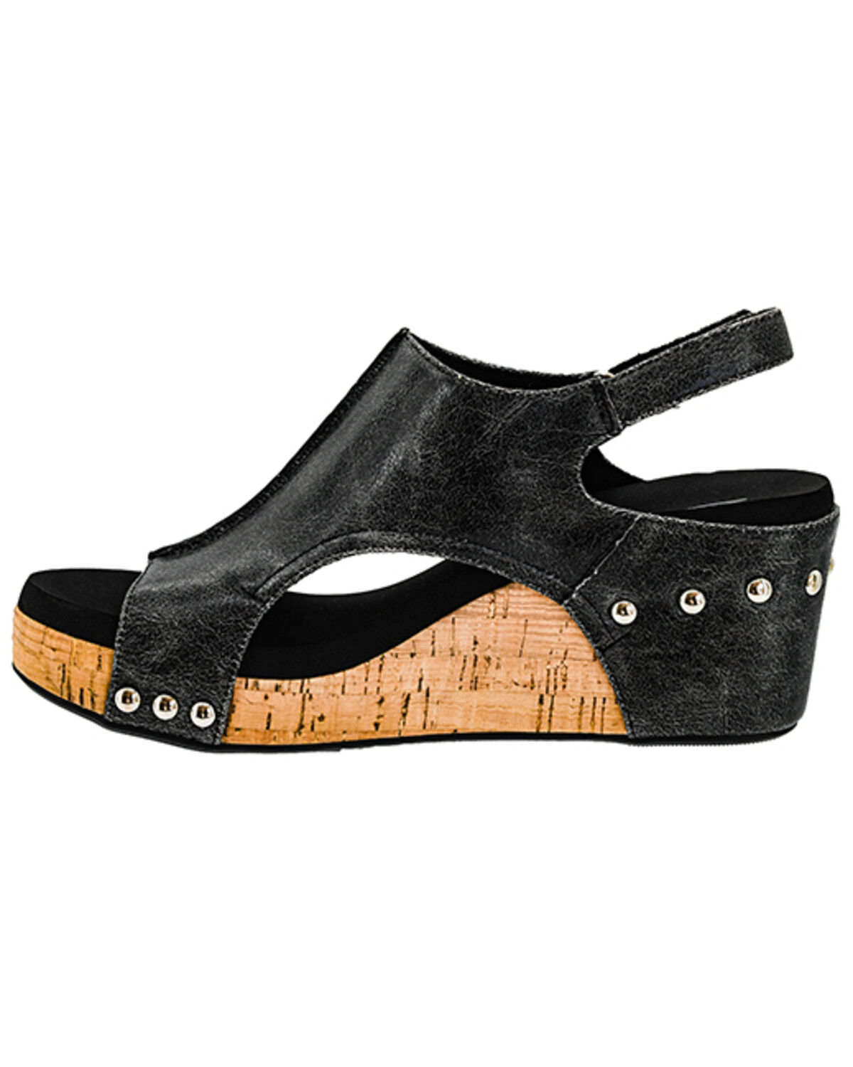Image #3 - Corkys Women's Carley Sandals, Black, hi-res