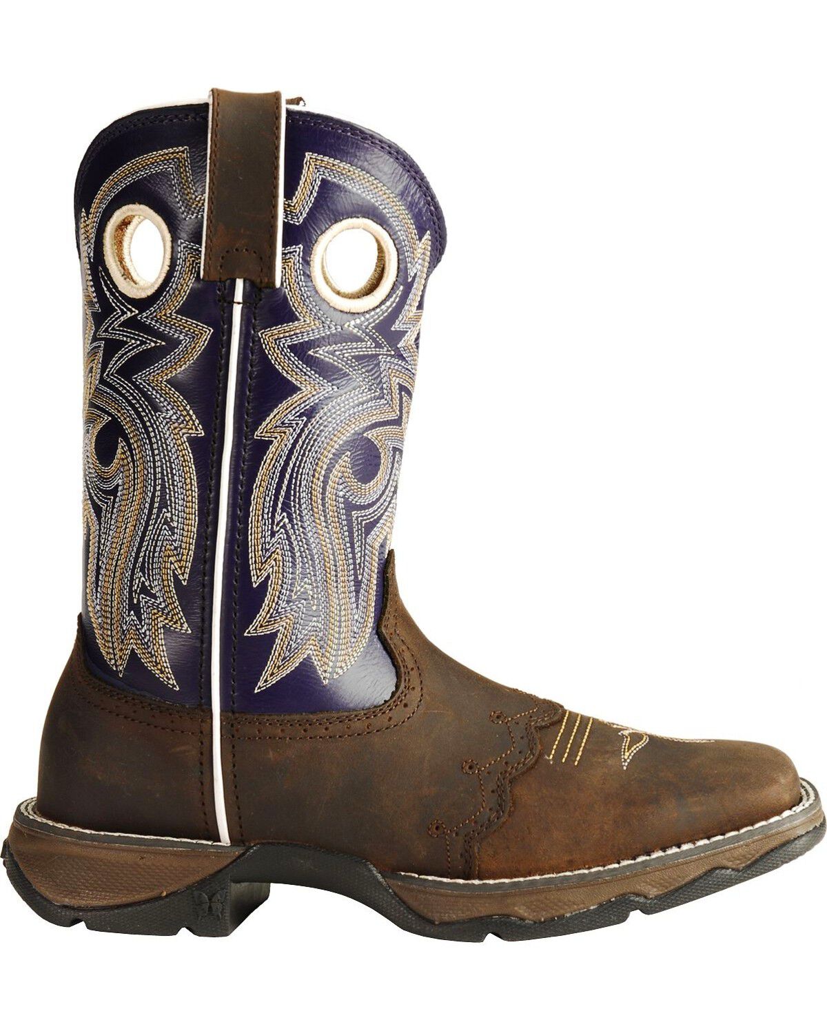 Image #2 - Durango Twilight 'N Lace Rebel Cowgirl Boots - Square Toe, Distressed, hi-res