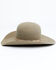 Image #3 - Rodeo King 7X Open Crown Match Band Felt Cowboy Hat, Pecan, hi-res