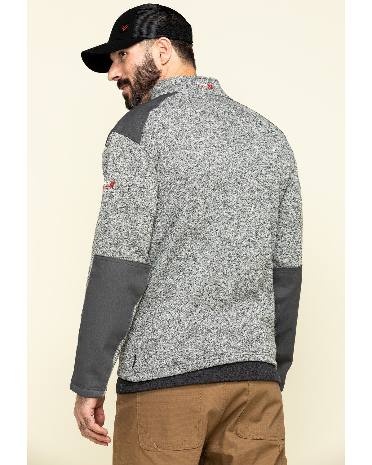 Image #2 - Ariat Men's FR Caldwell Zip-Up Work Sweater Jacket - Big, , hi-res