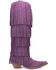 Image #2 - Dingo Women's Wild Child Suede Fringe Tall Western Boots - Snip Toe, , hi-res