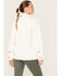 Image #4 - Cleo + Wolf Women's Oversized Solid Faux Leather Shacket, Ivory, hi-res