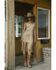 Image #1 - Idyllwind Women's Ramsey Concho Trim Faux Suede Mini Dress, Khaki, hi-res