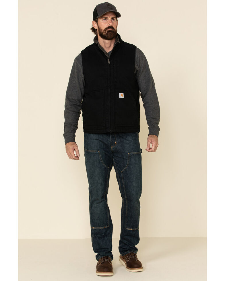 Download Carhartt Men's Black Washed Duck Sherpa Lined Mock Neck ...