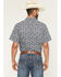 Image #4 - Gibson Trading Co Men's Scenic Route Floral Print Short Sleeve Button-Down Western Shirt, Navy, hi-res