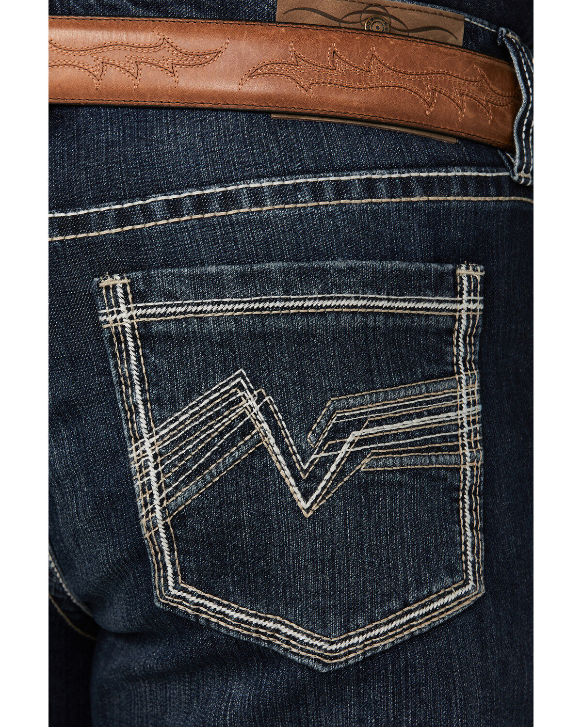 Image #4 - Cody James Men's Dark Wash Moonlight Relaxed Bootcut Stretch Denim Jeans, Dark Wash, hi-res