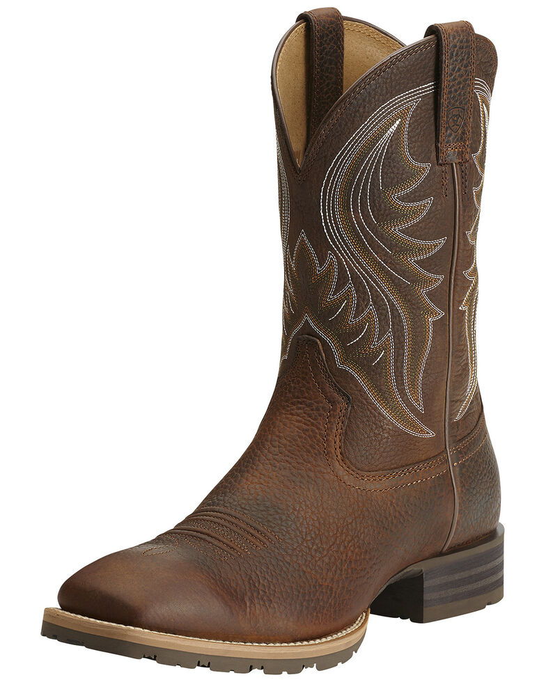 Ariat Men's Hybrid Rancher Western Boots, Brown, hi-res