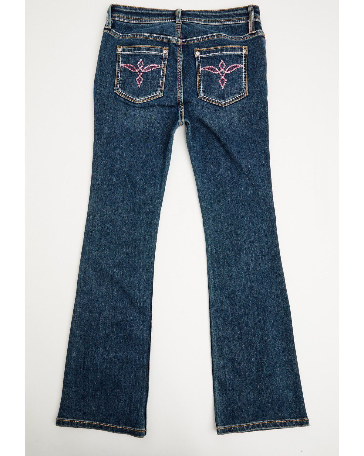 Shyanne Girls' Dark Wash Shayla Bootcut Stretch Denim Jeans, Dark Wash, hi-res