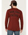 Image #1 - Ariat Men's Rebar Cotton Strong Work Hard Live Free Long Sleeve Work T-Shirt, Red, hi-res