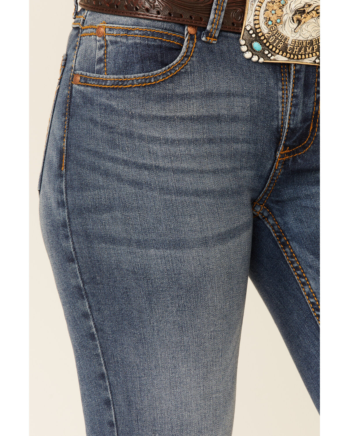 Image #2 - Wrangler Retro Women's Medium Wash Mae Bootcut Jeans, , hi-res