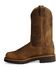 Image #3 - Justin Men's J-Max Blueprint Bay Gaucho EH Pull On Work Boots - Soft Toe, Tan, hi-res