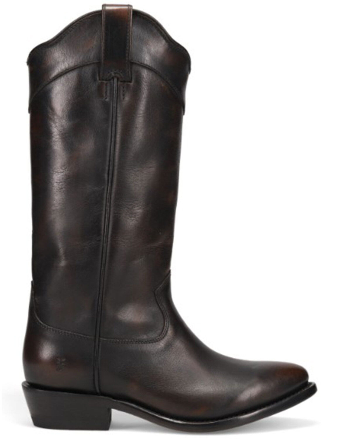 Image #2 - Frye Women's Billy Daisy Pull-On Western Boots - Round Toe, Black, hi-res