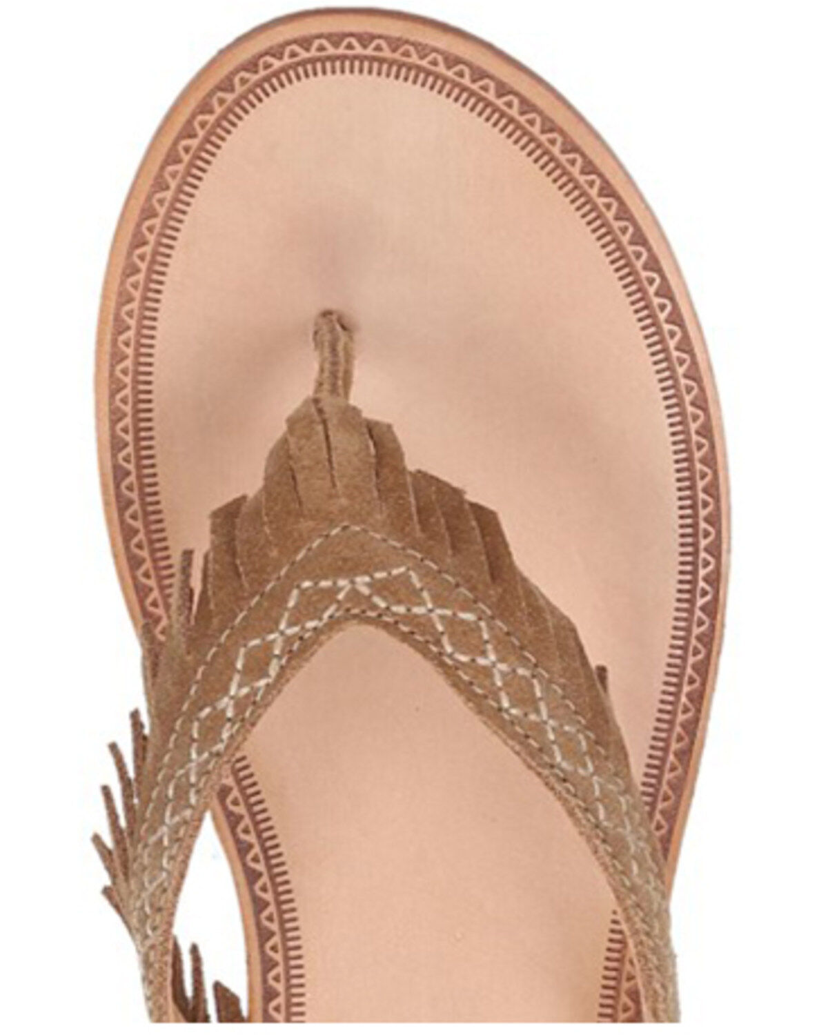 Image #6 - Frye Women's Ava Fringe Sandals, Brown, hi-res