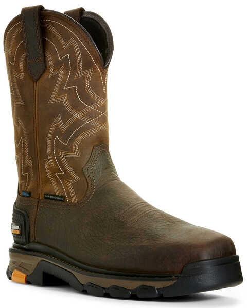 Image #1 - Ariat Men's Intrepid Force Waterproof Western Work Boots - Composite Toe, , hi-res