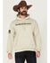 Image #1 - Smith & Wesson Men's Logo Flag Graphic Hooded Sweatshirt, Sand, hi-res
