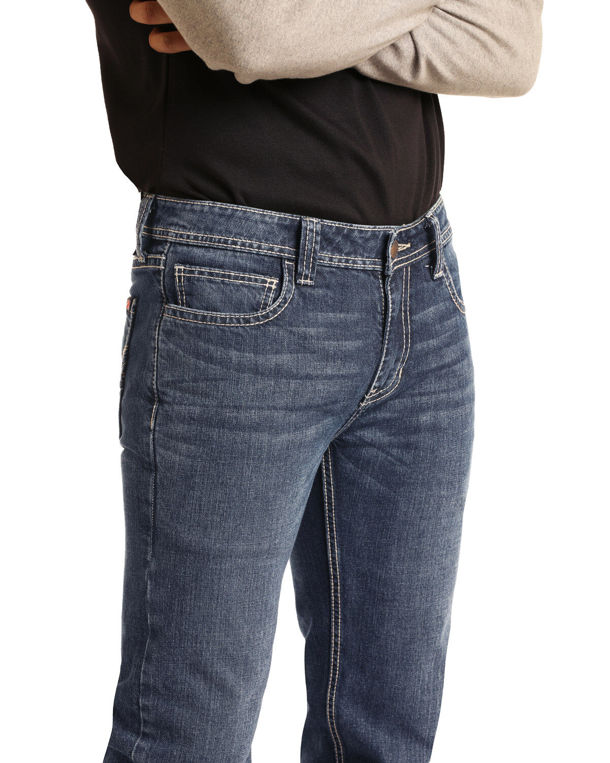 Image #2 - Rock & Roll Denim Men's FR Pistol Light Classic Straight Work Jeans , , hi-res