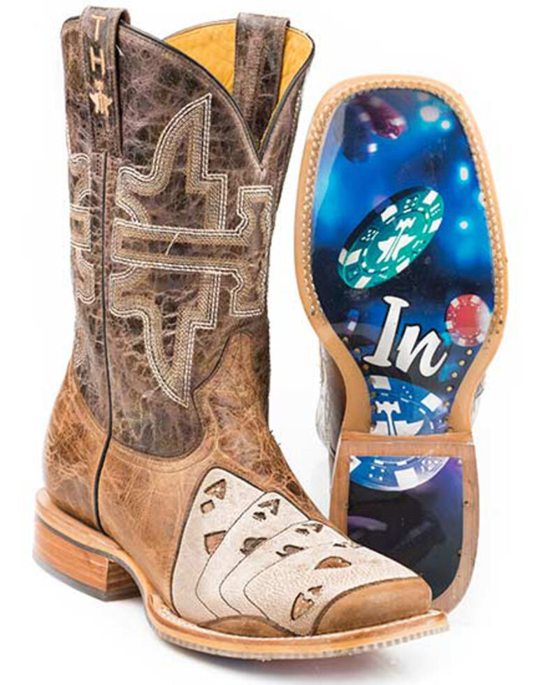 Tin Haul Men's High Roller Western Boots - Wide Square Toe | Boot Barn