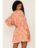 Image #4 - Flying Tomato Women's Floral Print Long Sleeve Tiered Dress, , hi-res