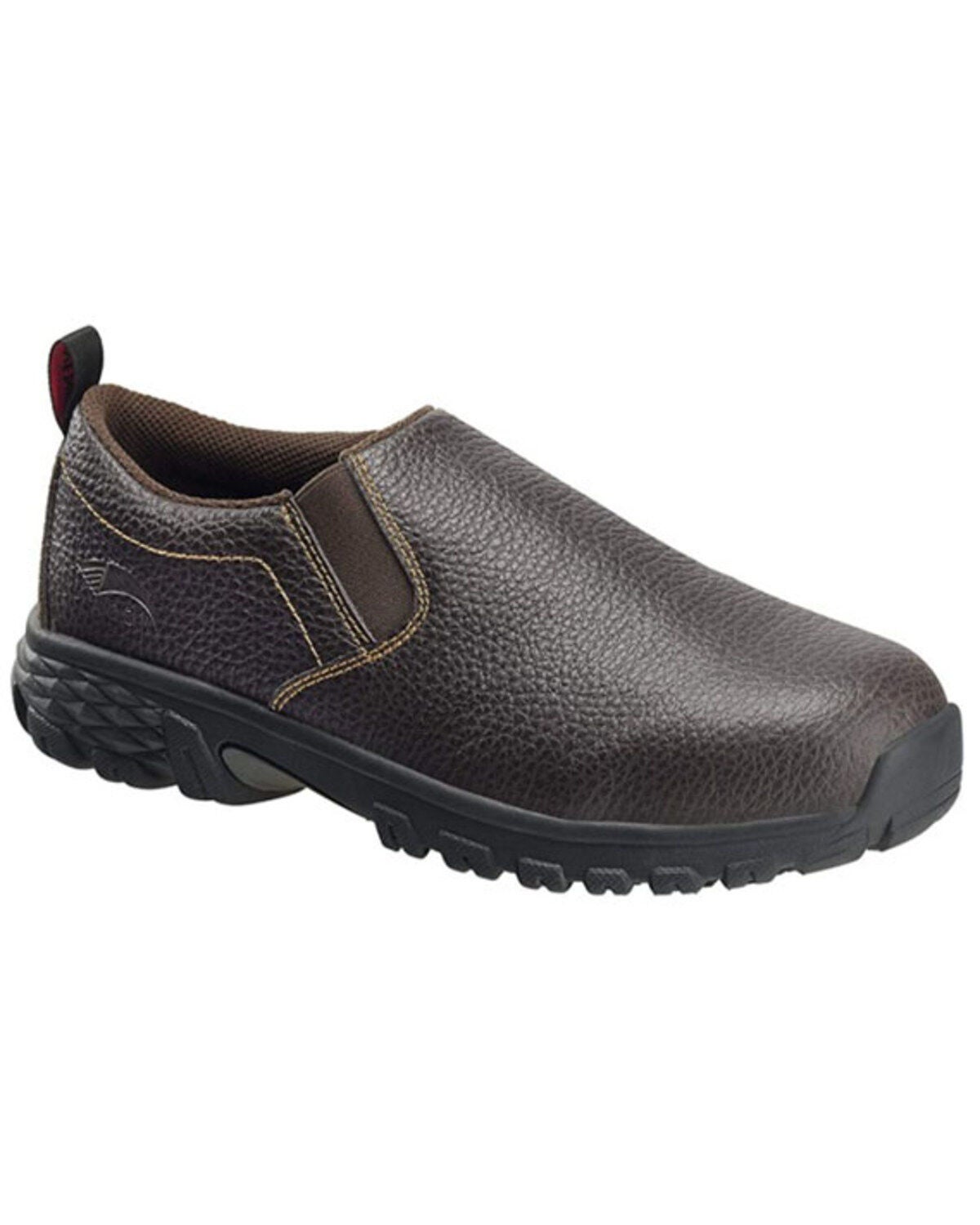 Avenger Men's Flight Brown Waterproof Work Shoes - Alloy Toe, Brown, hi-res