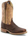 Image #2 - Double-H Men's Square Steel Toe Western Boots, Bison, hi-res