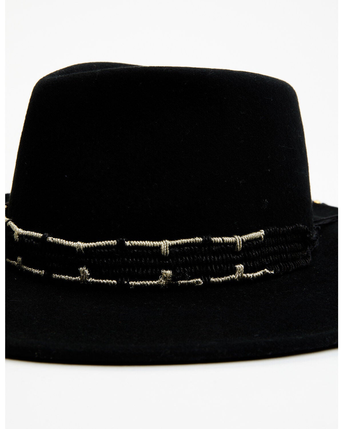 Image #3 - Nikki Beach Women's Thunder Felt Western Fashion Hat, Black, hi-res