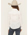 Image #4 - Roper Girls' Eyelet Long Sleeve Button-Down Western Shirt, White, hi-res