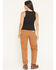 Image #3 - Carhartt Women's Vintage Fit Duck High Rise Double-Front Work Pants, Brown, hi-res