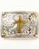 Cody James Men's Filigree Cross Buckle, Silver, hi-res