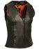 Image #1 - Milwaukee Leather Women's Studded Zip Front Vest - 3X, Black, hi-res