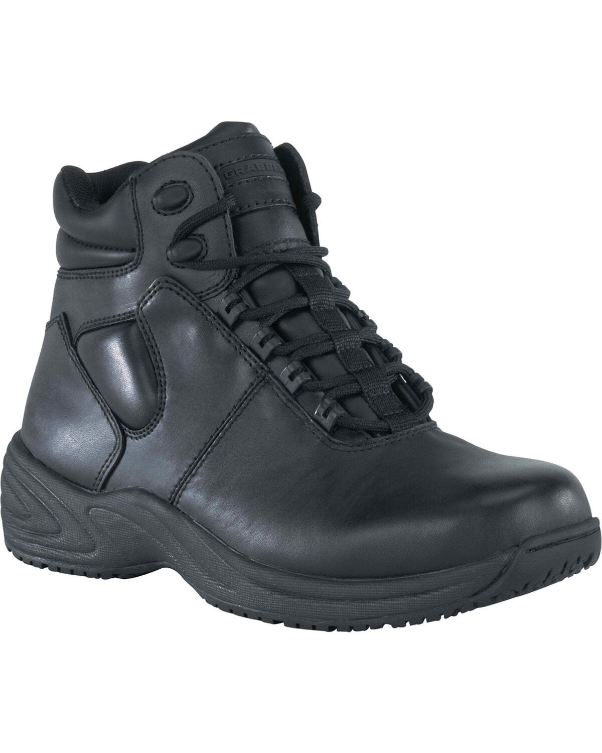 Grabbers Women's Fastener 6" Sport Work Boots, Black, hi-res