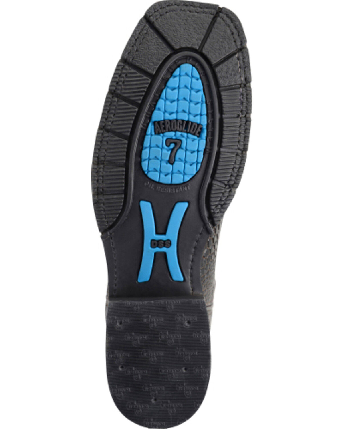 Image #4 - Double H Men's 12" Caiman Print Steel Toe Western Boots, , hi-res