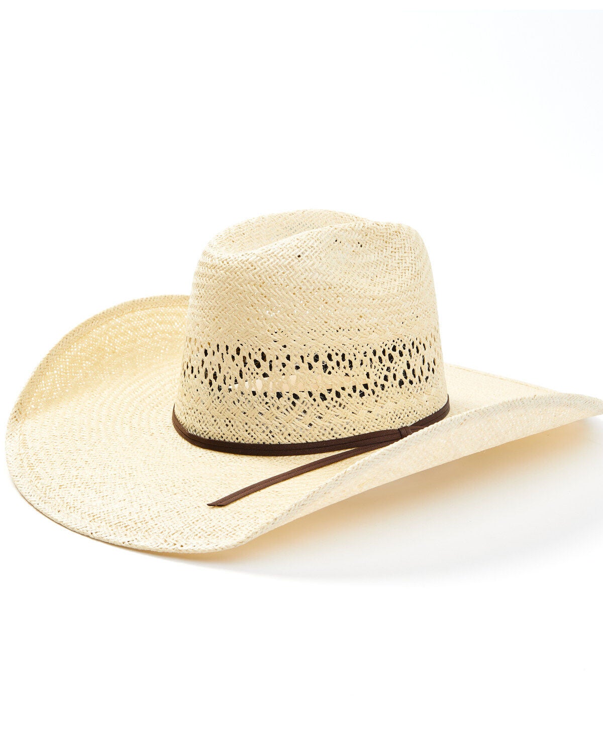 Rodeo King Quenten 25X Straw Cowboy Hat, Brown, hi-res