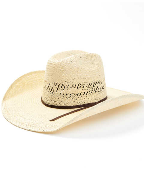 Rodeo King Quenten 25X Straw Cowboy Hat , Brown, hi-res