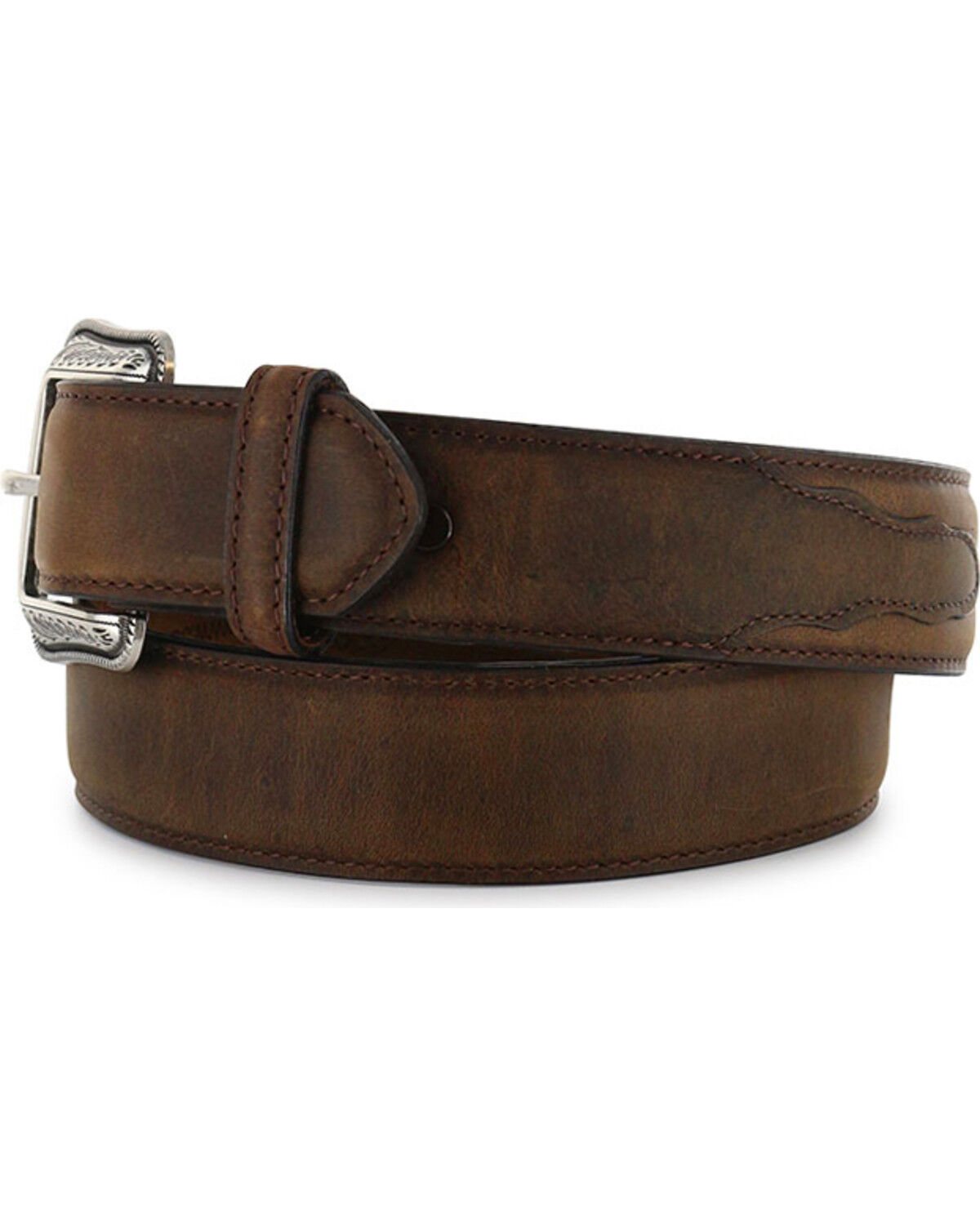 Image #3 - 3D Belt Co Men's Genuine Leather Belt, Brown, hi-res