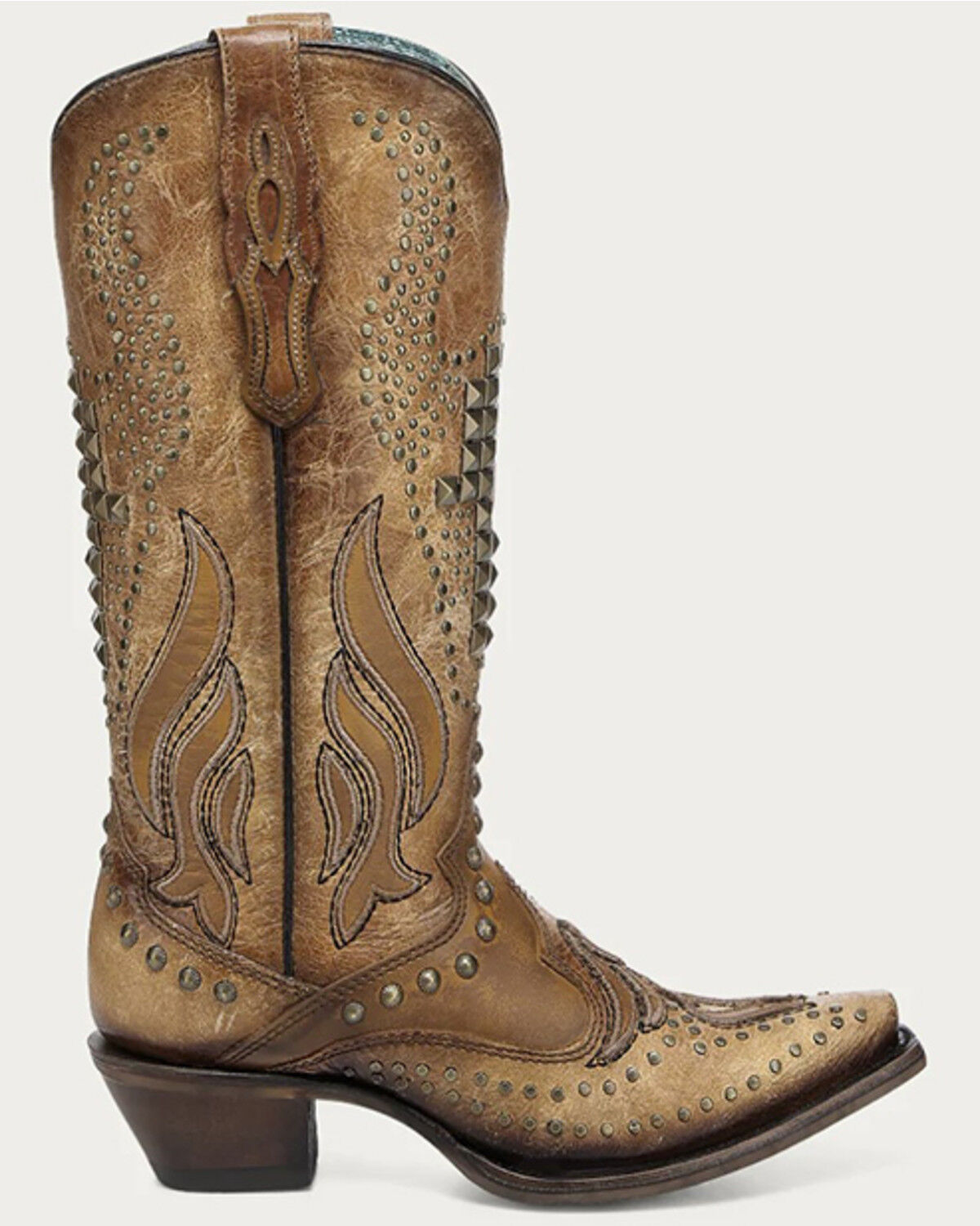Corral Women's Bull Skull Western Boots - Snip Toe