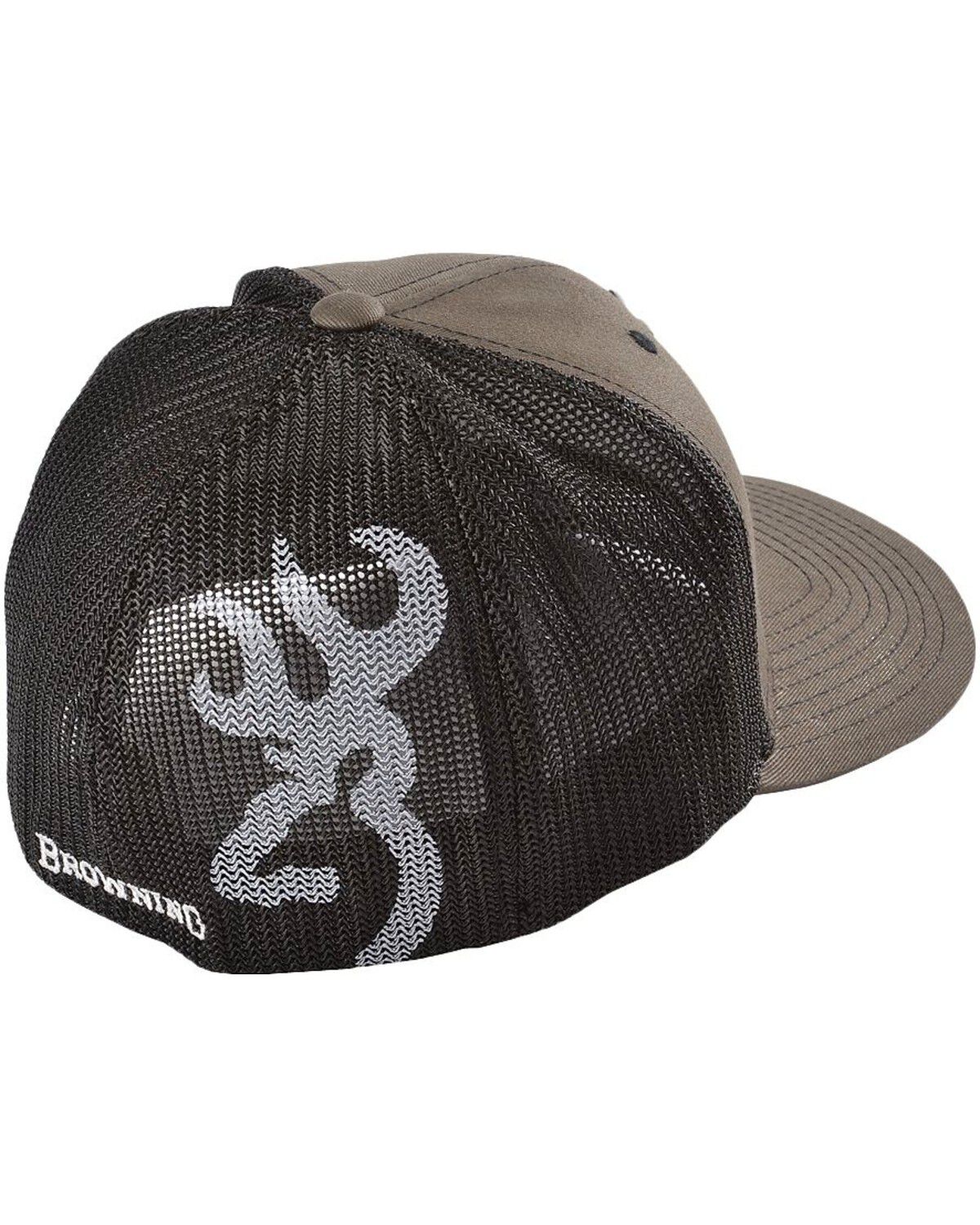 Image #2 - Browning Men's Buckmark Ball Cap, Charcoal Grey, hi-res