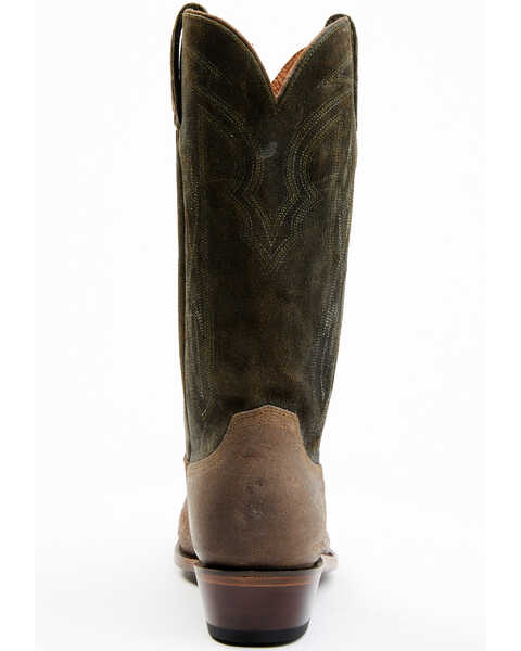 Image #5 - Lucchese Men's Distressed Shell Cowhide Western Boots - Snip Toe, , hi-res