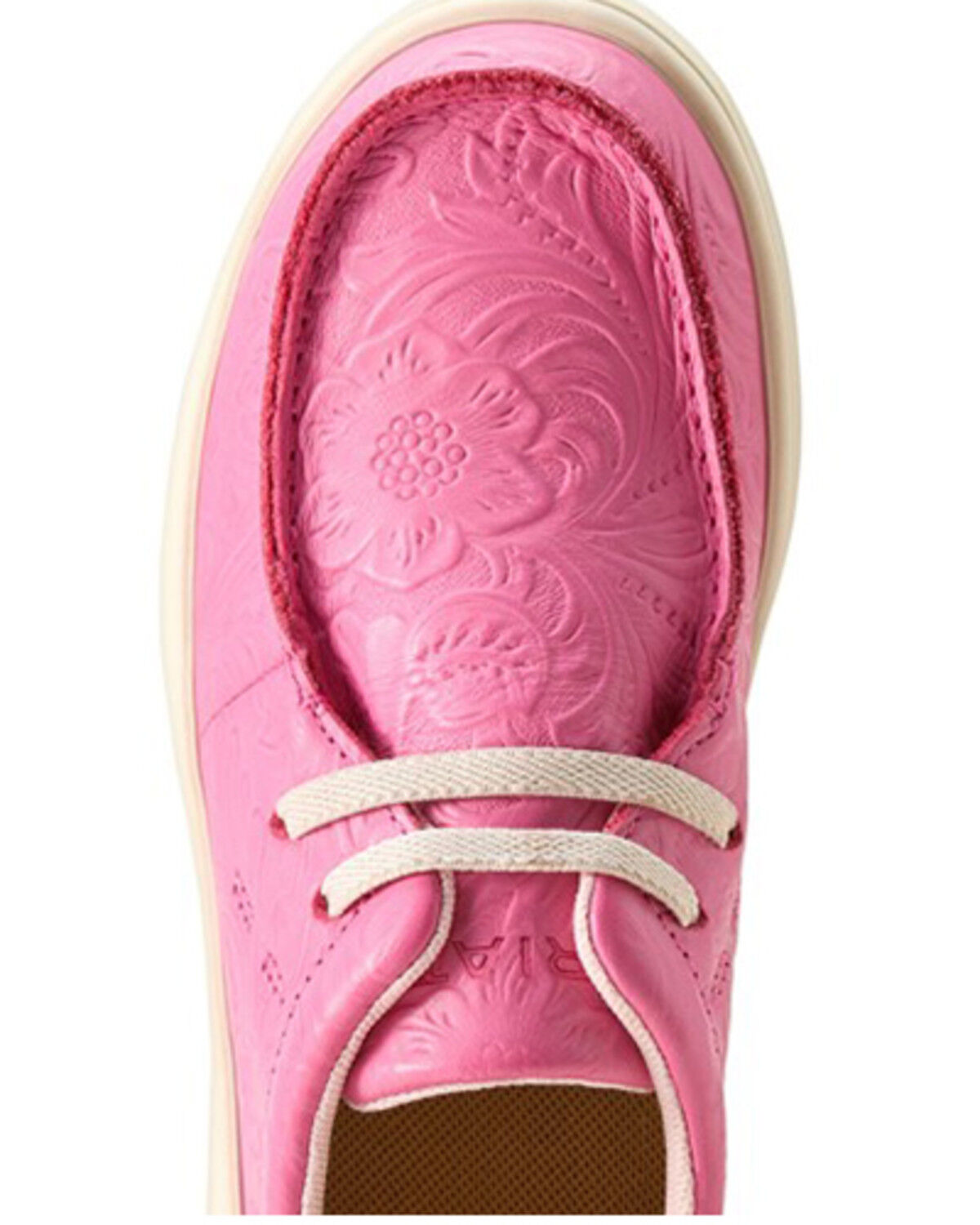 Image #4 - Ariat Girls' Hilo Floral Casual Shoes - Moc Toe, Pink, hi-res