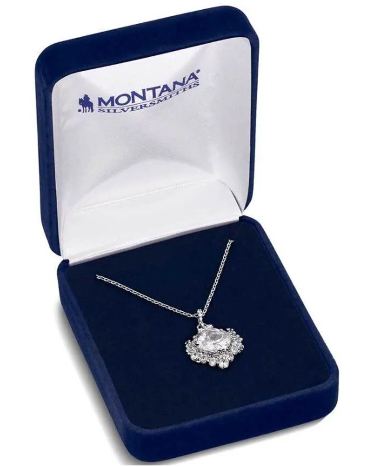 Image #3 - Montana Silversmiths Women's Refined Light Crystal Necklace, Silver, hi-res
