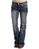 Image #3 - Stetson Women's 816 Fit White "S" Stitch Bootcut Jeans, Denim, hi-res