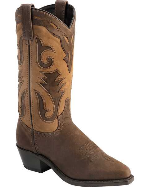 Image #1 - Sage Boots by Abilene Women's 2-Tone Cutout Western Boots, Distressed, hi-res