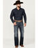 Image #1 - Cody James Men's Dark Wash Moonlight Relaxed Bootcut Stretch Denim Jeans, Dark Wash, hi-res