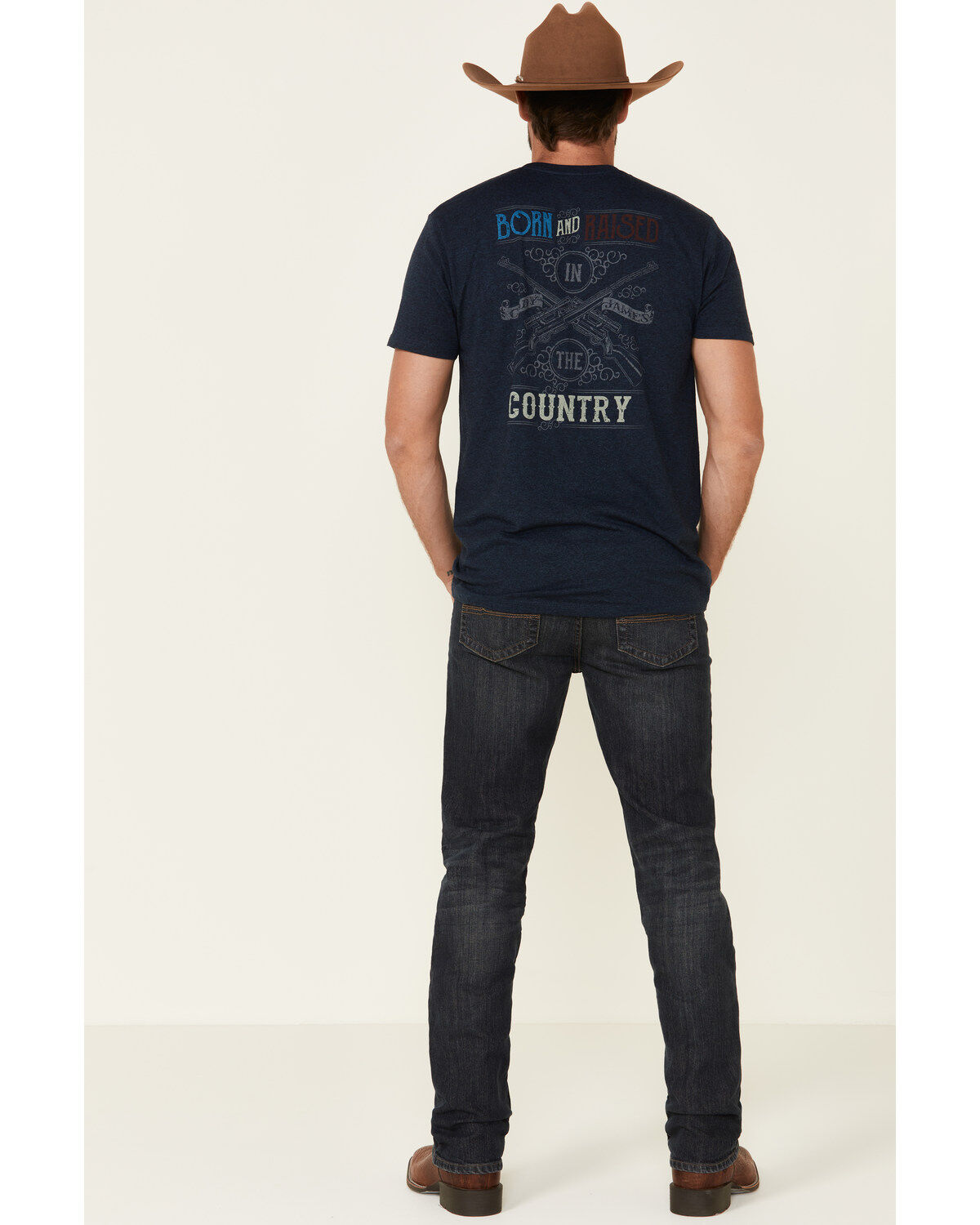 Image #3 - Cody James Men's Barn Sour Wash Jackson Slim Straight Stretch Denim Jeans, Blue, hi-res