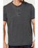Flag & Anthem Men's Chatham Slub Burnout Henley T-Shirt , Charcoal, hi-res