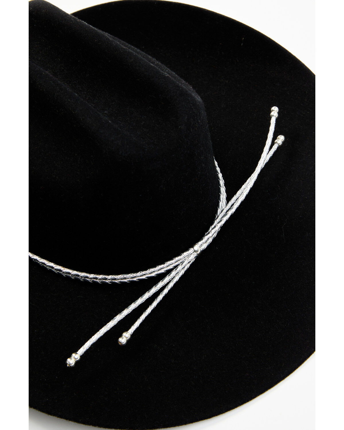 Image #2 - Austin Accent Corded Hat Band, Silver, hi-res